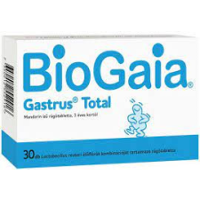  BIOGAIA GASTRUS TOTAL RAGOTABL.MANDARIN 30X vitamin és táplálékkiegészítő