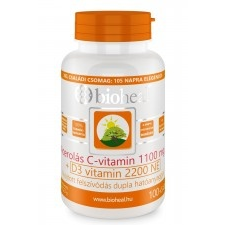 Bioheal Acerolás C-vitamin 1100 mg  D3-vitamin filmtabletta 105 db vitamin és táplálékkiegészítő