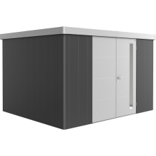 Biohort Neo 3D szerszámos ház 3.1-es változat kétszárnyú ajtó sötétszürke-ezüst kerti tárolás