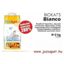  Biokat&#039;s Bianco Macskaalom 10kg--280%-os nedvességmegkötő képesség! macskaeledel