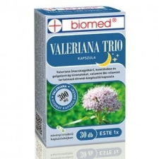 Biomed BIOMED VALERIANA TRIO KAPSZULA 30 DB vitamin és táplálékkiegészítő