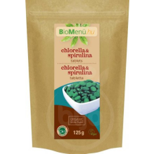 BioMenü bio chlorella és spirulina tabletta 125 g vitamin és táplálékkiegészítő