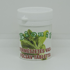 Bionit Bionit természetes vas-folsav tabletta 90 db gyógyhatású készítmény