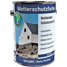  BIOPIN IDŐJÁRÁSÁLLÓ FESTÉK AQUA - 2,5 L. 5 SZÍN favédőszer és lazúr