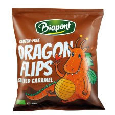 Biopont bio dragon flips kukorica snack sós karamellás 25 g (Gluténmentes) előétel és snack