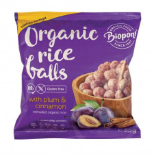 Biopont bio extrudált rizsgolyó szilvával és fahéjjal 55 g előétel és snack