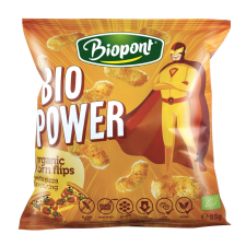 BioPont Bio Power Extrudált kukorica pizza ízesítésű 55 g reform élelmiszer