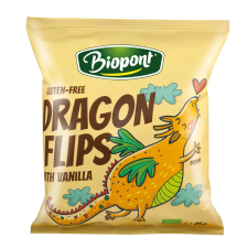 BioPont Dragon flips Kukorica snack valódi vaníliával 25 g reform élelmiszer