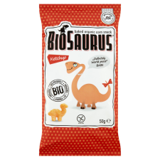 BioSaurus kukoricás snack ketchupos "BioSaurus Babe" 50 g reform élelmiszer
