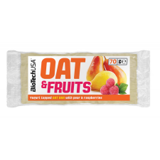 BioTech BiotechUSA oat&fruits zabszelet joghurtos körte-málna 70 g reform élelmiszer