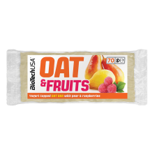  Biotech oat&amp;fruits zabszelet joghurtos körte-málna 70 g csokoládé és édesség