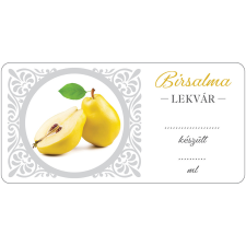  Birsalma lekvár öntapadós műanyag alapú cimke 6 db/csomag dekorációs kellék