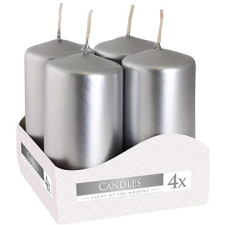 BISPOL adventi, fémezüst 4×80 g gyertya