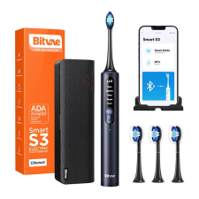 Bitvae Sonic toothbrush with app, tips set, travel case and toothbrush holder S3 (black) elektromos fogkefe