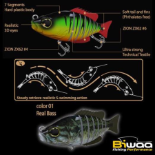  Biwaa Swimbait Seven S5&quot; 13cm 34g 01 Real Bass wobbler csali