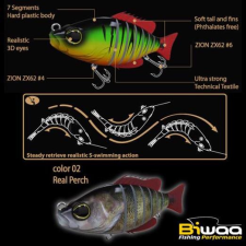  Biwaa Swimbait Seven S6&quot; 15cm 60g 02 Real Perch wobbler csali