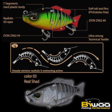  Biwaa Swimbait Seven S6&quot; 15cm 60g 03 Real Shad wobbler csali