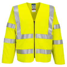  Bizflame Hi-Vis FR Long Sleeve Zip Vest láthatósági ruházat