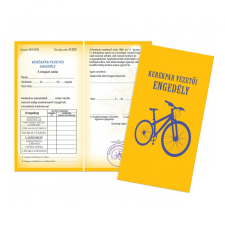  Bizonyítvány - Kerékpár vezetői engedély vicces ajándék