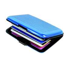  Biztonsági pénztárca, irattartó és bankkártya tartó kék színben pénztárca