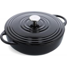  BK Bourgogne Sütõedény fedõvel kerek alacsony 28cm 4L zománcozott öntöttvas 24491 konyhai eszköz