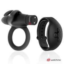  BLACK&amp;SILVER- AGRON TÁVIRÁNYÍTÓS PÉNISZGYŰRŰ WATCHME vibrátorok