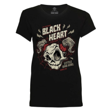 BLACK HEART Ghost Face női póló fekete