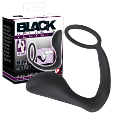 Black Velvets Black Velvet análujj péniszgyűrűvel (fekete) péniszgyűrű