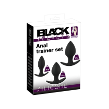 Black Velvets Black Velvet - szilikon anál dildó szett (3 részes) - fekete műpénisz, dildó