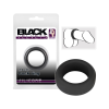 Black Velvets Black Velvet - vastagfalú péniszgyűrű (3,2cm) - fekete