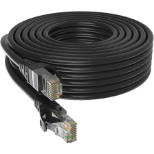 BlackBird 20m CAT6 fekete UTP Patch kábel (Blackbird - BH1518) kábel és adapter