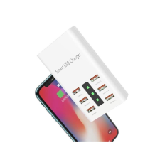 BlackBird 6xUSB hálózati töltő 30W fehér (BH1464) (BH1464) mobiltelefon kellék