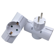 BlackBird BH1619 Hálózati Dugalj 3 aljzatos elosztó - Fehér (BH1619) hosszabbító, elosztó