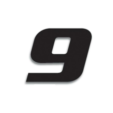 BlackBird Fekete madár Versenyszám 9 20x25cm Fekete egyéb motorkerékpár alkatrész