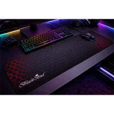 BlackBird Gamer egérpad TacticField 70x30cm 3mm fekete varrott szegély BH1826 egérpad