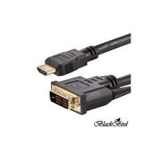 BlackBird kábel hdmi male to dvi 24+1 male kétirányú, 1m bh1302 kábel és adapter
