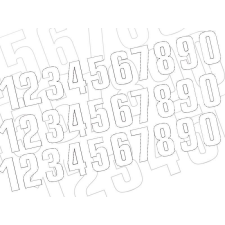 BlackBird Versenyszám 0 16x7,5cm Fehér egyéb motorkerékpár alkatrész