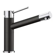Blanco ALTA COMPACT Silgránit-K Fekete színű-K Gránit - króm csaptelep (526162) csaptelep