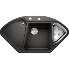 Blanco DELTA II PD Fekete színű tart.Gránit mosogatótál (525867) (525867) mosogatótálca
