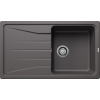 Blanco SONA 5S Silgranit egymedencés csepegtetőtálcás gránit mosogató, szifonnal, palaszürke, beépíthető