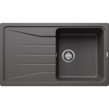 Blanco SONA 5S Silgranit egymedencés csepegtetőtálcás gránit mosogató, szifonnal, palaszürke, beépíthető mosogatótálca