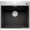 Blanco SUBLINE 500-IF/A SteelFrame acélból és silgranit-ból lévő mosogatótál lefolyó távműködtetővel fekete 525999
