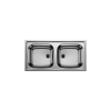Blanco TOP EZ 8X4 mosogatótálca, natúr rozsdamentes acél, excenter nélkül, 1 1/2" lefolyó