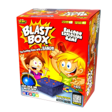  Blast Box Challenge társasjáték – robbanó lufi ügyességi játék társasjáték