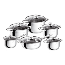 Blaumann Gourmet Line 12 részes rozsdamentes edény készlet edény