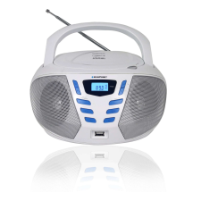 Blaupunkt BB7 CD lejátszós Rádió - Fehér hordozható cd és kazettás rádió hangszóróval
