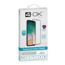 BLAUTEL 4-OK képernyővédő üveg (3D full glue, íves, teljes felületén tapad, tok barát, karcálló, 9H) FEKETE [Huawei P Smart (2020)] (PRFPM2) mobiltelefon kellék