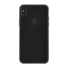 BLAUTEL 4-OK SILK Apple iPhone XS Max 6.5 műanyag telefonvédő (gumírozott, logo kivágás) fekete tok és táska