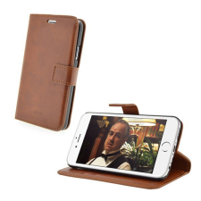 BLAUTEL 4-OK tok álló, bőr hatású (FLIP, oldalra nyíló, bankkártya tartó, asztali tartó funkció) BARNA [Apple iPhone 6S Plus 5.5] tok és táska