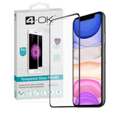 BLAUTEL APPLE iPhone 11, Xr, 4-OK üvegfólia, 3D, 9H, Teljes, Fekete mobiltelefon kellék